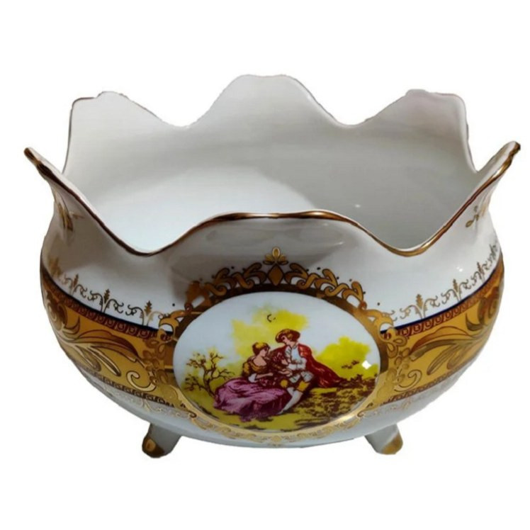 آجیل خوری سه پایه چینی طرح طلایی لیلی مجنون لردشید ارسال پسکرایه