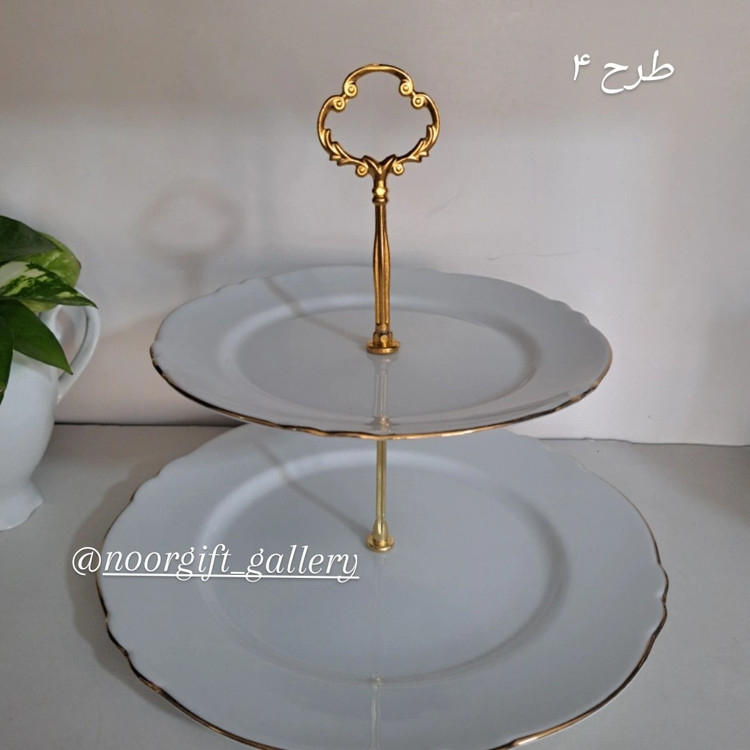 شیرینی خوری دوطبقه طرح مدل گرد در رنگ های سبز وآبی و سفید موجودن طرح دهکده و لیلی مجنون و بدون طرح کادویی ارسال پسکرای