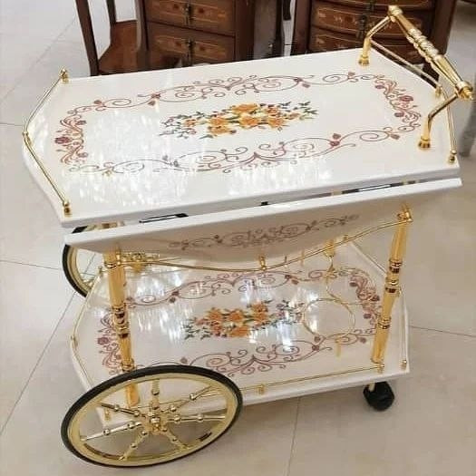 میز سرو و پذیرایی در دو رنگ زیبا مناسب کنار سالنی و جهیزیه ارسال پسکرایه