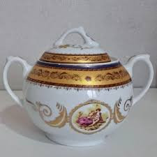 سرویس لمونژ (لیلی و مجنون) مدل قندان گرد دسته دار