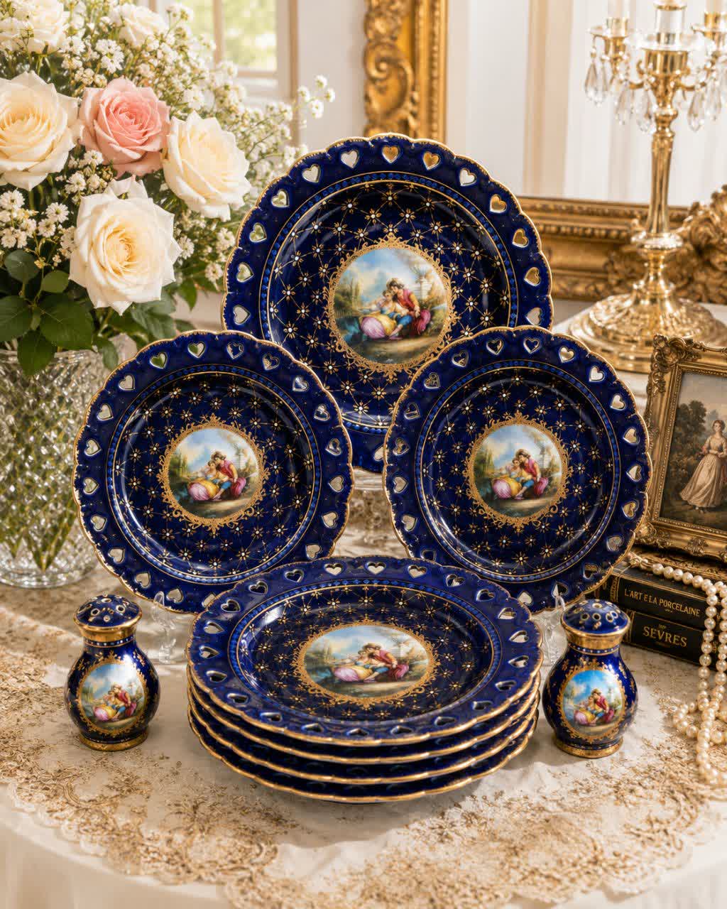 سرویس خیار خوری سرمه ای
