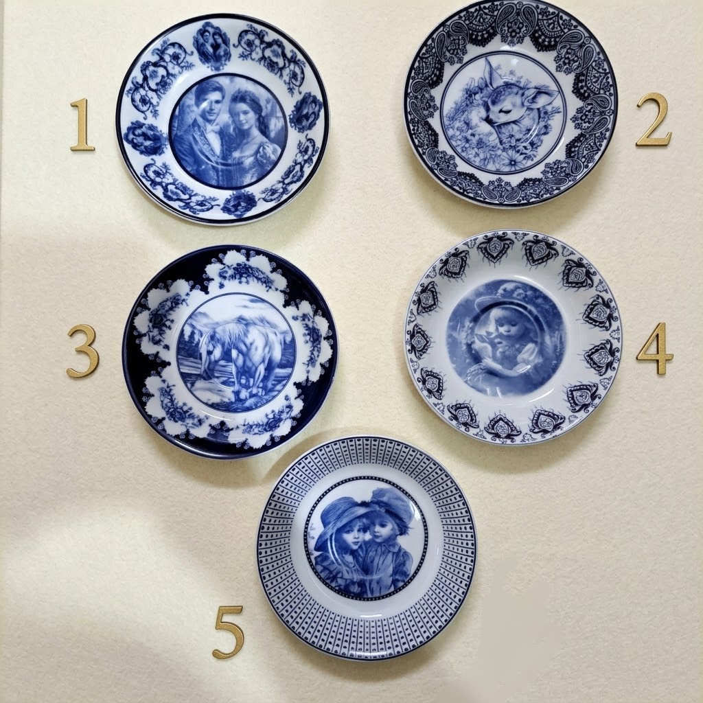 دیوارکوب قلم آبی چینی با گیره
